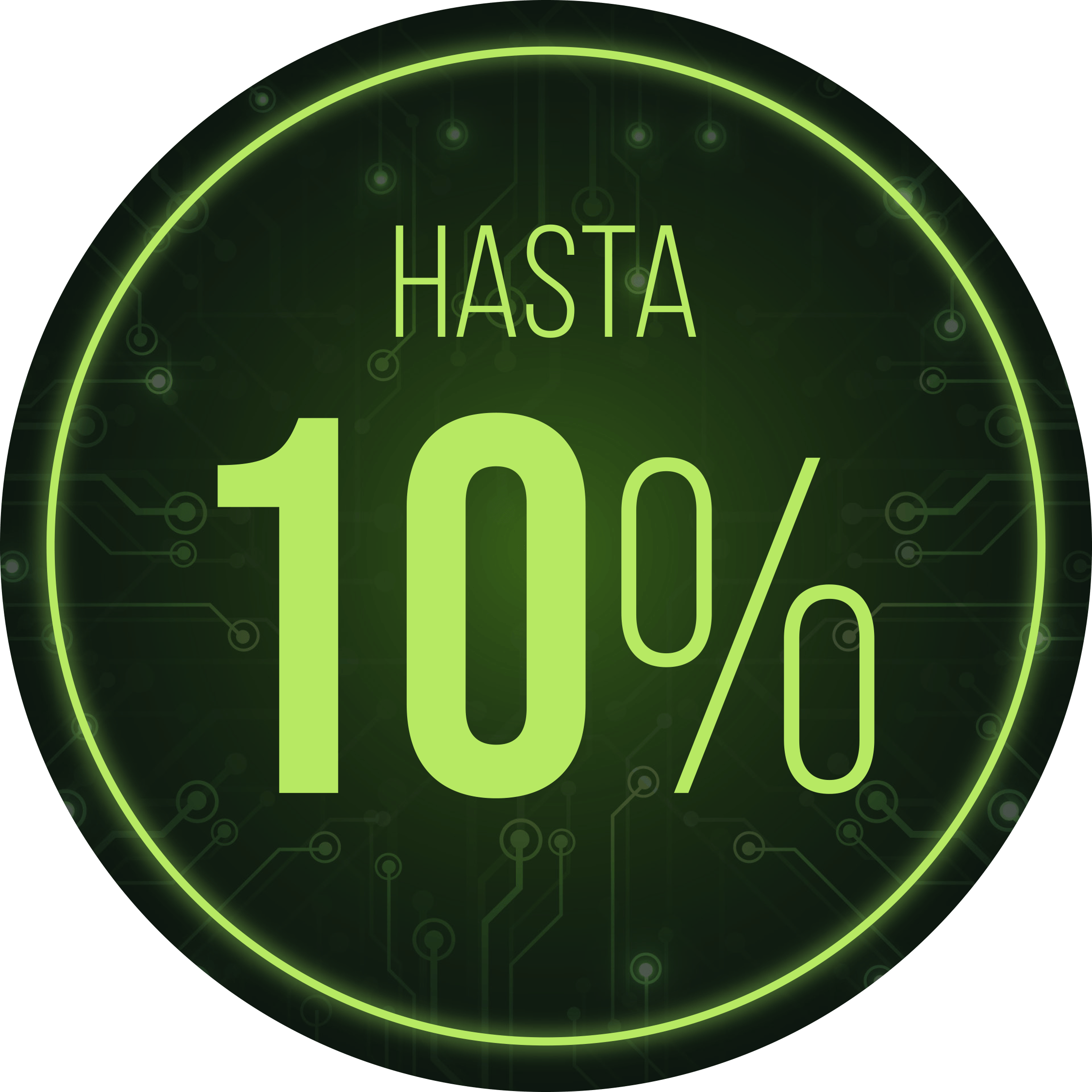 10%  de descuento