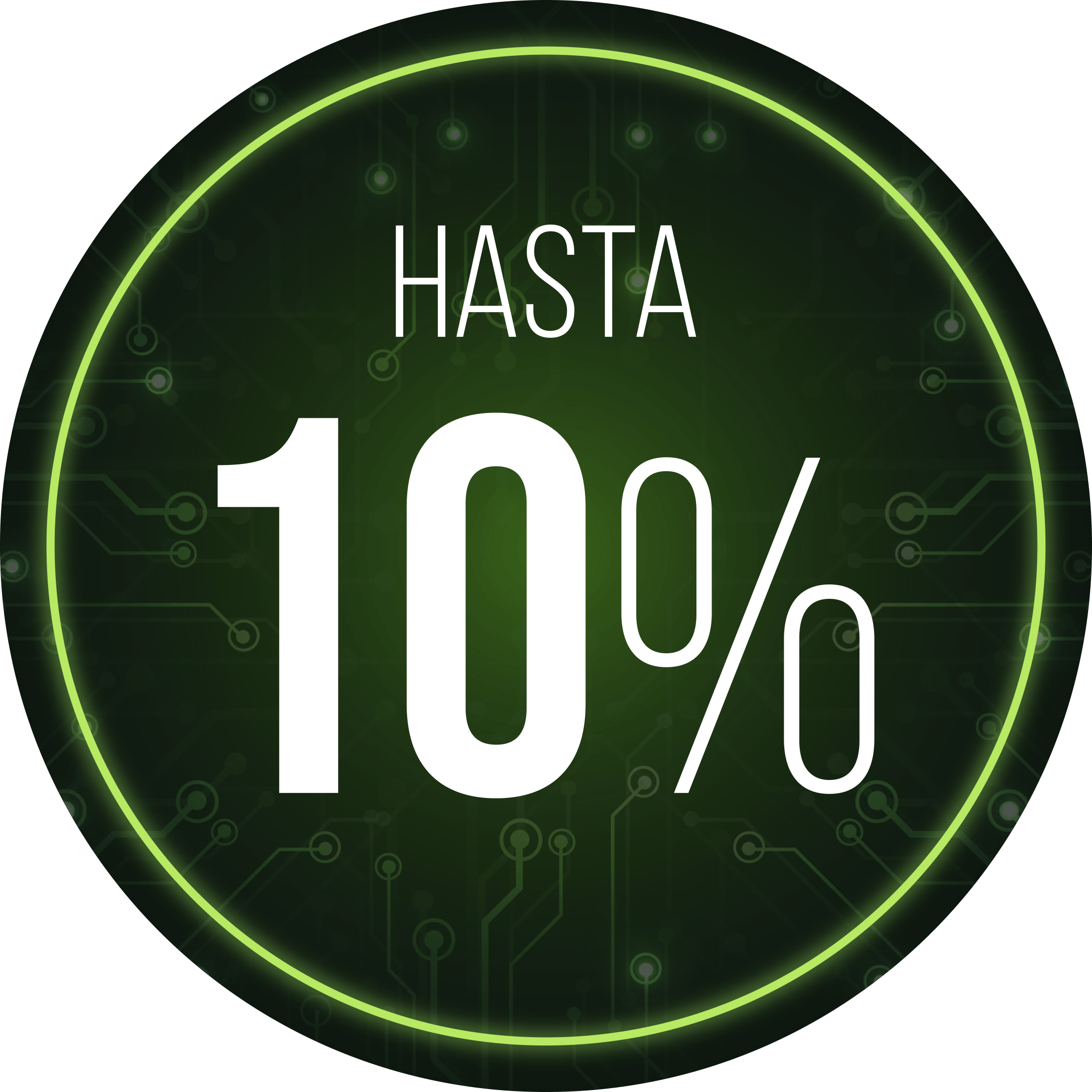 10%  de descuento