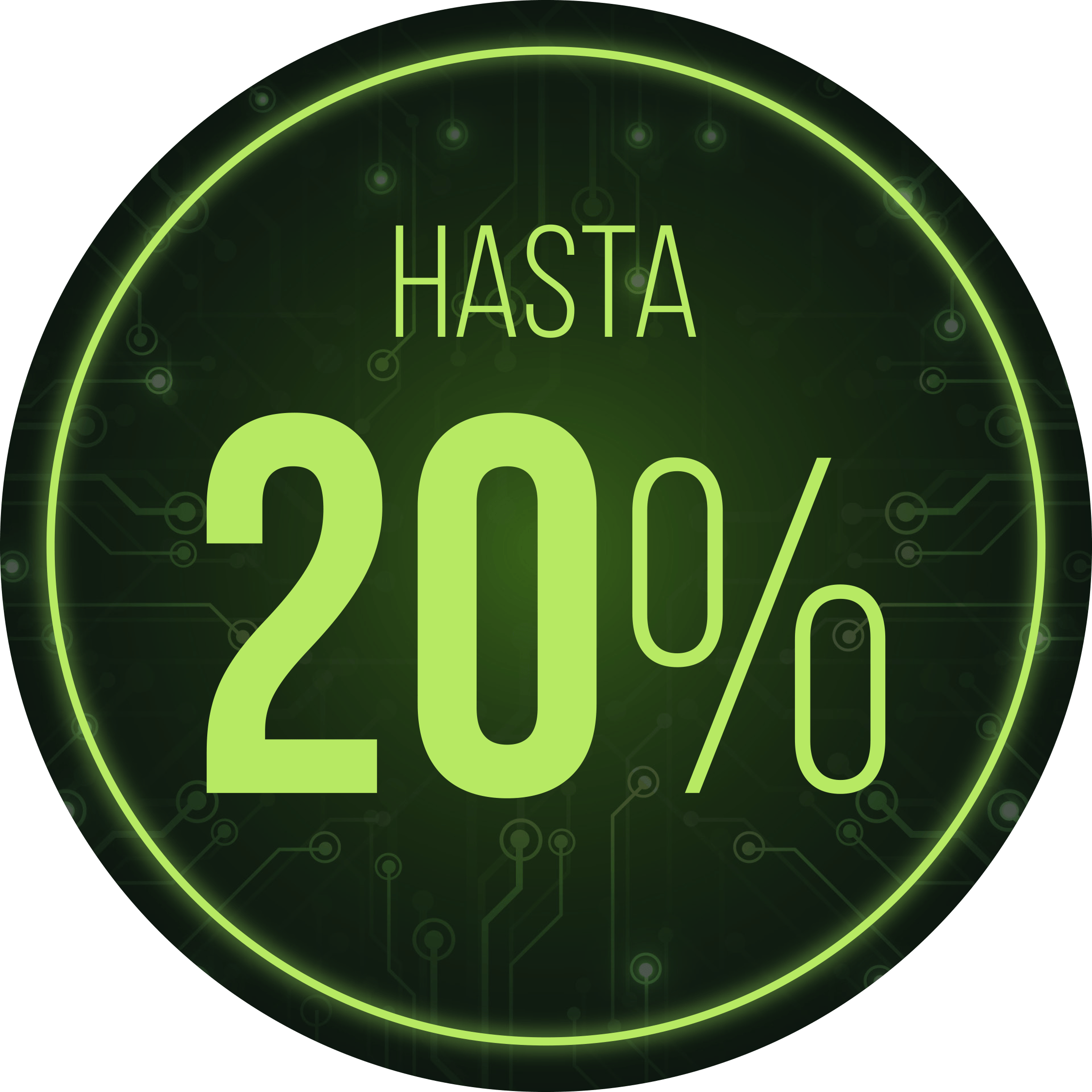 20% de descuento