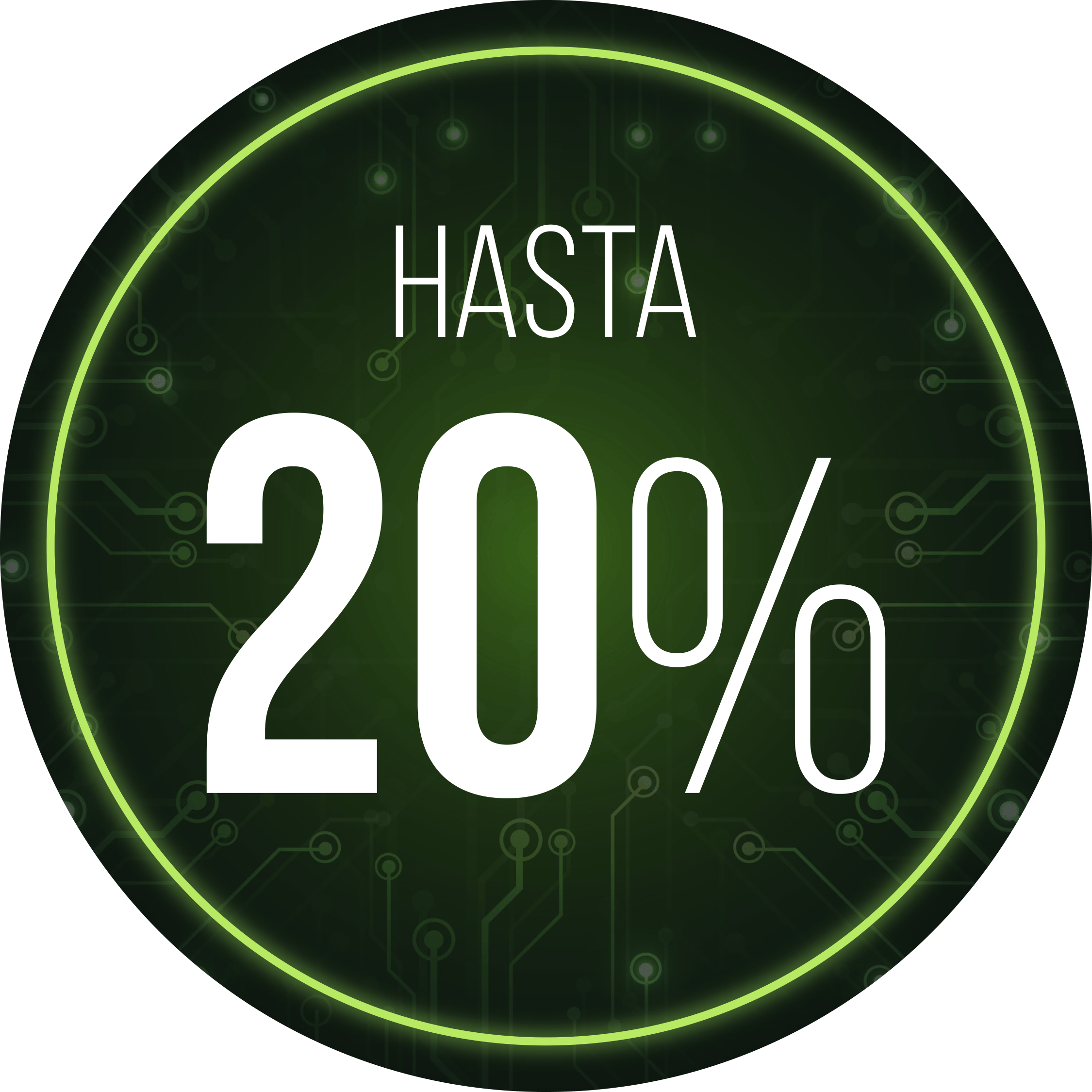 20% de descuento