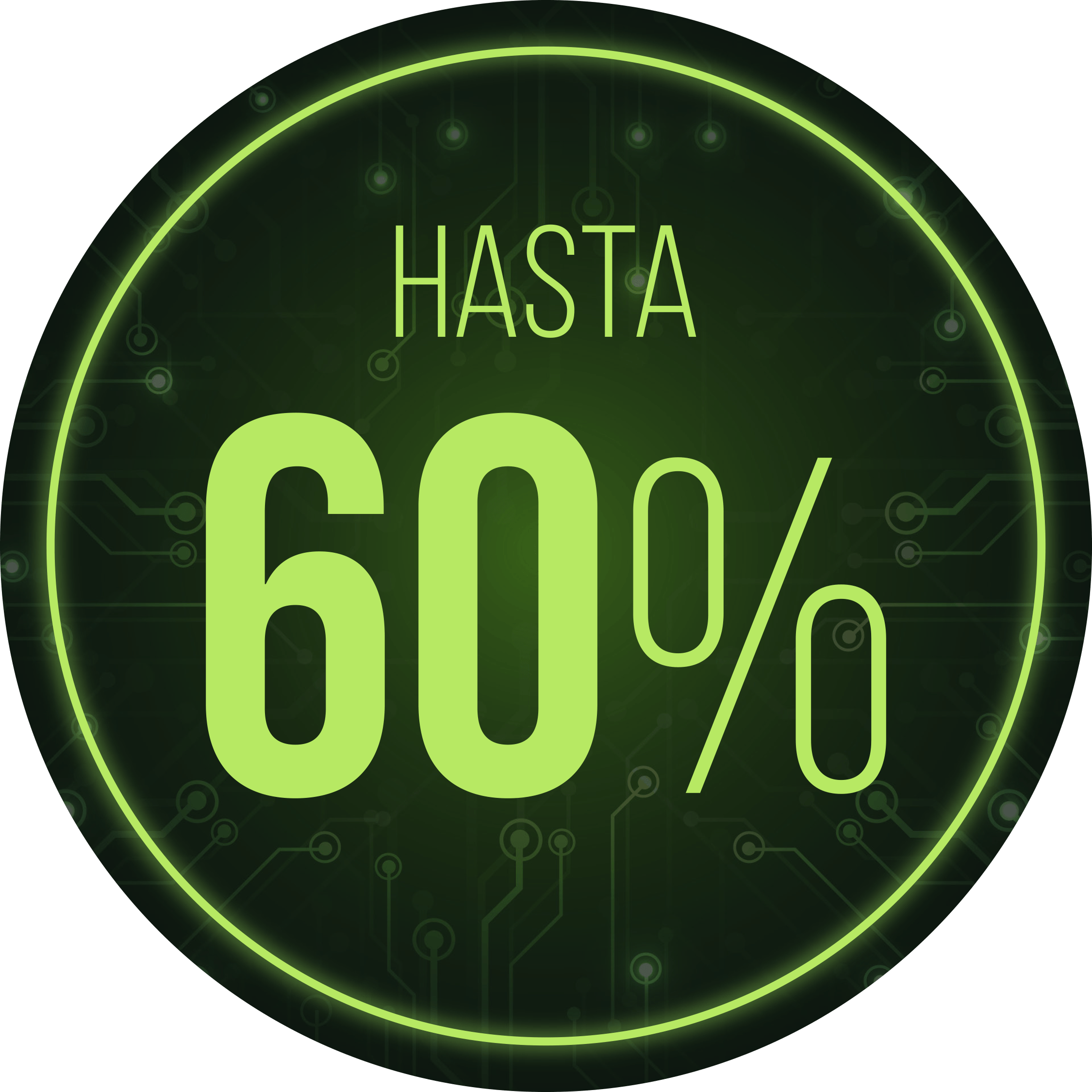 60% de descuento