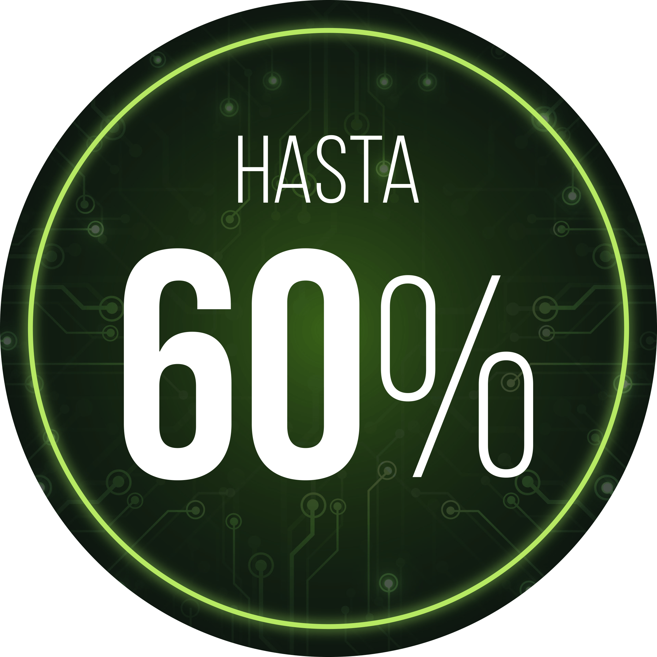 60% de descuento