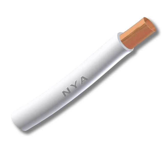 ALAMBRE H07V (NYA) 2,5MM BLANCO 102836 (Rollo 100 MTS)