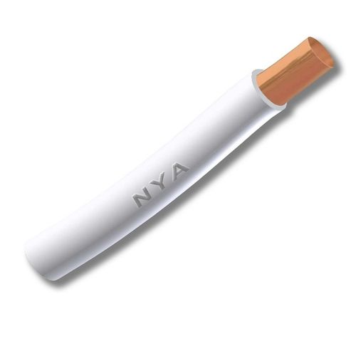 ALAMBRE H07V (NYA) 4MM BLANCO 102851 Precio x Rollo 100 MTS