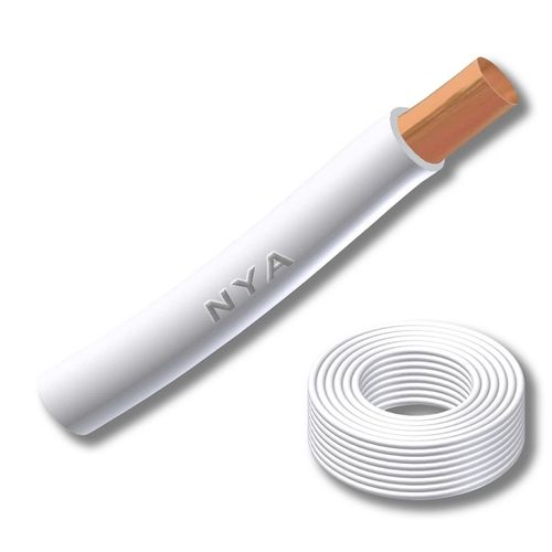 ALAMBRE H07V (NYA) 1,5MM BLANCO 102921 Precio x Rollo 100 MTS