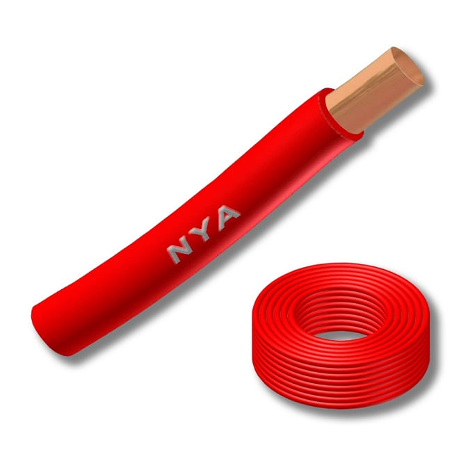 ALAMBRE H07V (NYA) 1,5MM ROJO 102927 (Rollo 100 MTS)