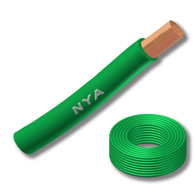 ALAMBRE H07V (NYA) 2,5MM VERDE 102945 (Rollo 100 MTS)