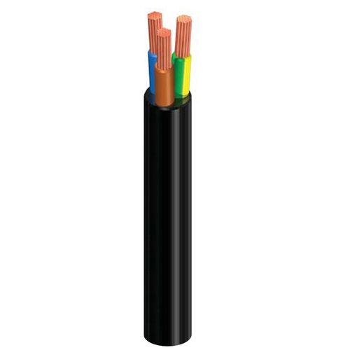 Cable al corte metros Manguera 2X2,5 mm Negro. FLEXIBLE PVC RV-K 0,6/1KV  -CPR