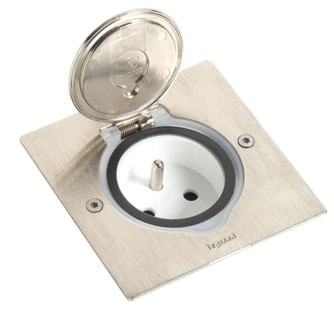 CAJA CUADRADA TERMINACION INOX 2 MODULOS IP44 89700