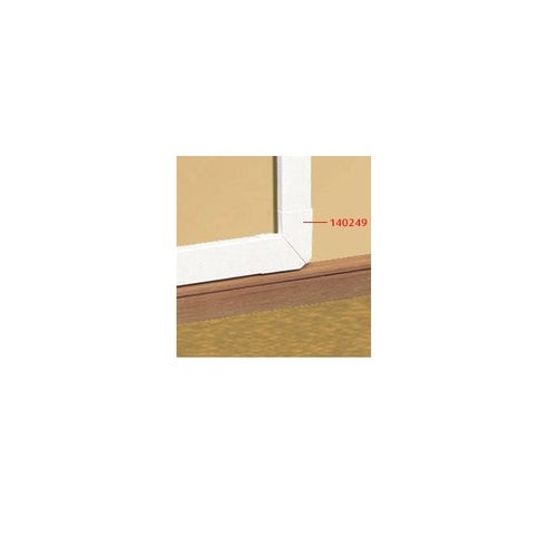 ANGULO PLANO VARIABLE P/MOLDURA 40X16MM BLANCO 33328