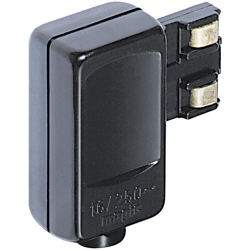 Enchufe Macho 2p+T 16a 250v Negro