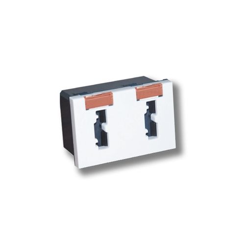 MODULO ENCHUFE 2 MODULOS 2P+T 10/16A SEGURIDAD MOSAIC 674403