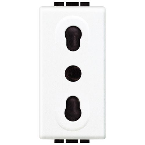 MODULO ENCHUFE 2P+T 10/16A 250V BLANCO N4180 LIVING LIGHT