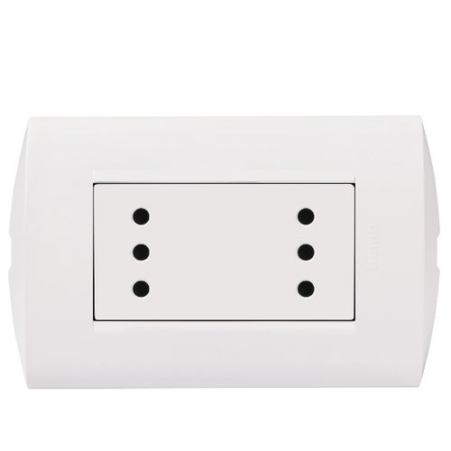 ENCHUFE DUPLEX 2P+T 10A BLANCA ARMADO AE2113E2B MODUS STYLE