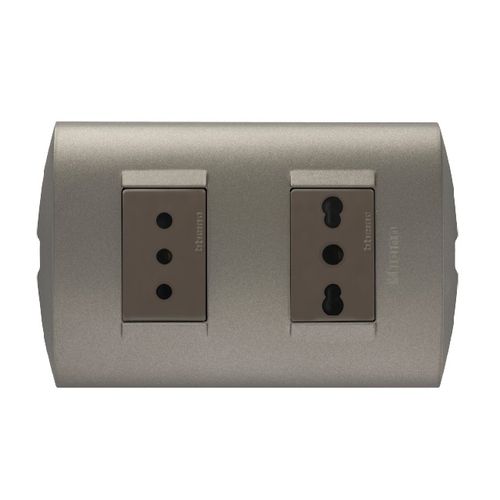 ENCHUFE 10A+10/16A MINK/TERRA ARMADO AE2288EGTI MODUS STYLE