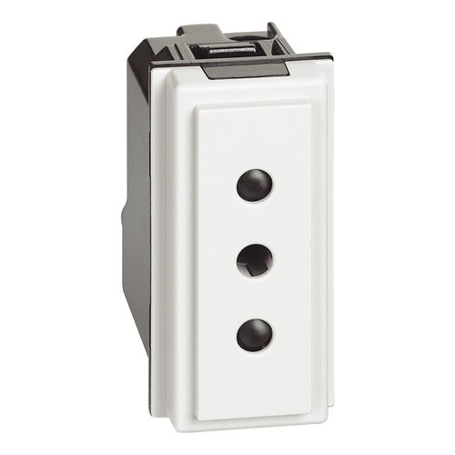 MODULO ENCHUFE 2P+T 10A 250VAC BLANCO KW4113 LIVING NOW