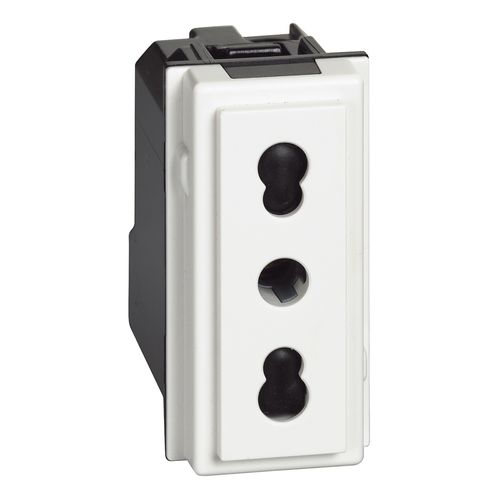 MODULO ENCHUFE 2P+T 10/16A 250VAC BLANCO KW4180 LIVING NOW