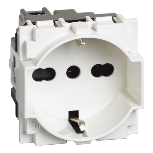 MODULO ENCHUFE SCHUKO 2P+T 10/16A 250V BLANCO KW4140A16 LIVING NOW