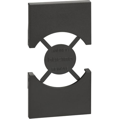 CUBRE TECLA 2 MODULOS NEGRO KG03 LIVING NOW