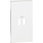 CUBRE-TECLA-USB-2-MODULOS-BLANCO