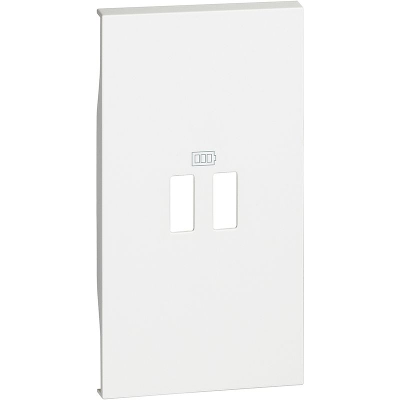 CUBRE-TECLA-USB-2-MODULOS-BLANCO
