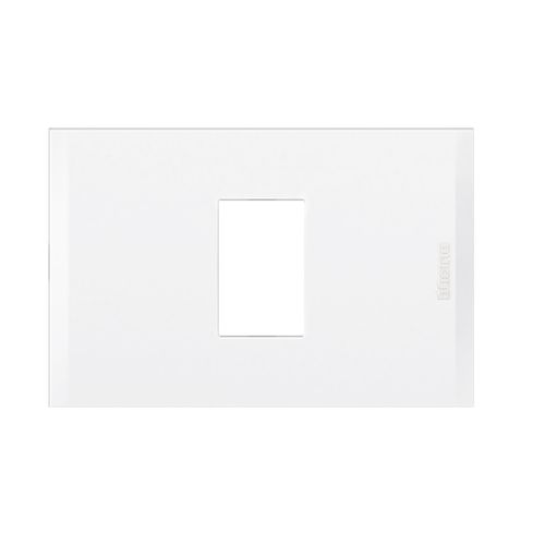 PLACA 1 PUESTO BLANCA CON SOPORTE NOBILE AF5S1EB