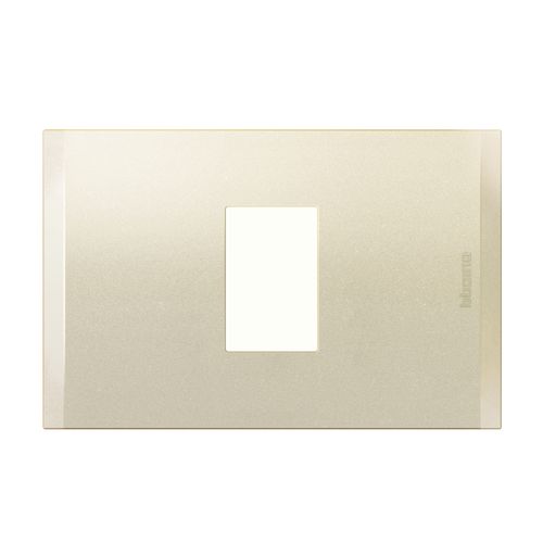 PLACA 1 PUESTO PERLA CON SOPORTE NOBILE AF5S1NA