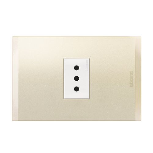 ENCHUFE 2P+T 10A 250V BLANCA PERLA NOBILE AF2113E1BNA