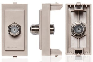 MODULO TOMA COAXIAL TV SAT S17 BEIGE 174202 SINTHESI