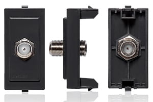 MODULO TOMA COAXIAL TV SAT S17 NOIR 174206 SINTHESI