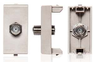 MODULO TOMA COAXIAL TV SAT S22 BEIGE 224202 SINTHESI