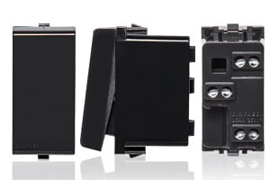 MODULO CONMUTADOR 9/24 16A 250V S22 NOIR 222206 SINTHESI