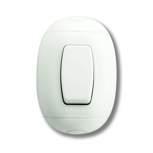 INTERRUPTOR SIMPLE 9/12 10A 250V BLANCO SOB P52B OVAL