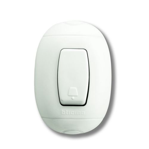 INTERRUPTOR PULSADOR 10A 250V BLANCO SOB P59B OVAL