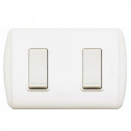INTERRUPTOR DOBLE 9/15 10A 250V BLANCO ARMADO 1200BN MODUS PLUS
