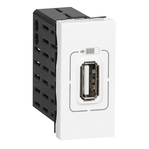 MODULO CARGADOR USB 1,1A BLANCO MOSAIC 77591