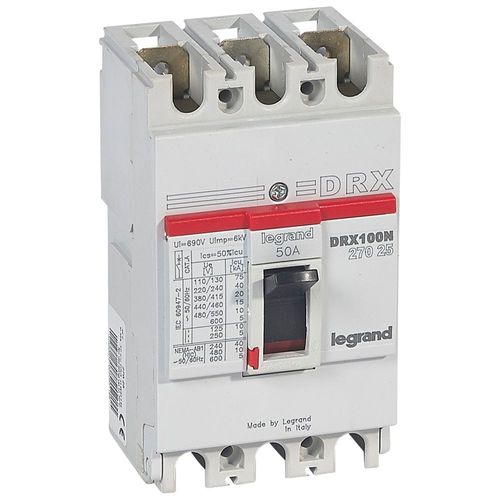 INTERRUPTOR AUTOMATICO 3P FIJO 50A 20KA 415VAC 27025