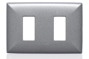 PLACA-2-PUESTOS-SINTHESI-17-ALUMINIO-GRAFITO-C-SOPORTE
