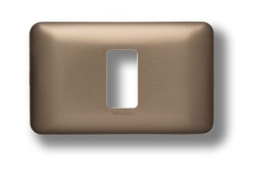 PLACA 1 PUESTO ALUMINIO TITANIO NEA MAGIC M903M1TI