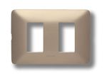 PLACA-2-PUESTOS-ALUMINIO-CHAMPAGNE