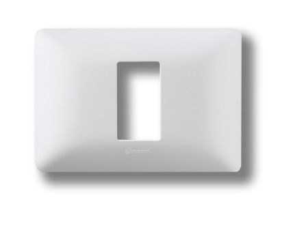 PLACA 1 PUESTO METALIZADO PLATA MATIX AM503M1SL