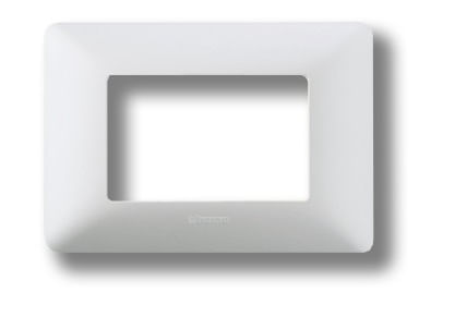 PLACA 3 PUESTOS METALIZADO PLATA MATIX AM503M3SL
