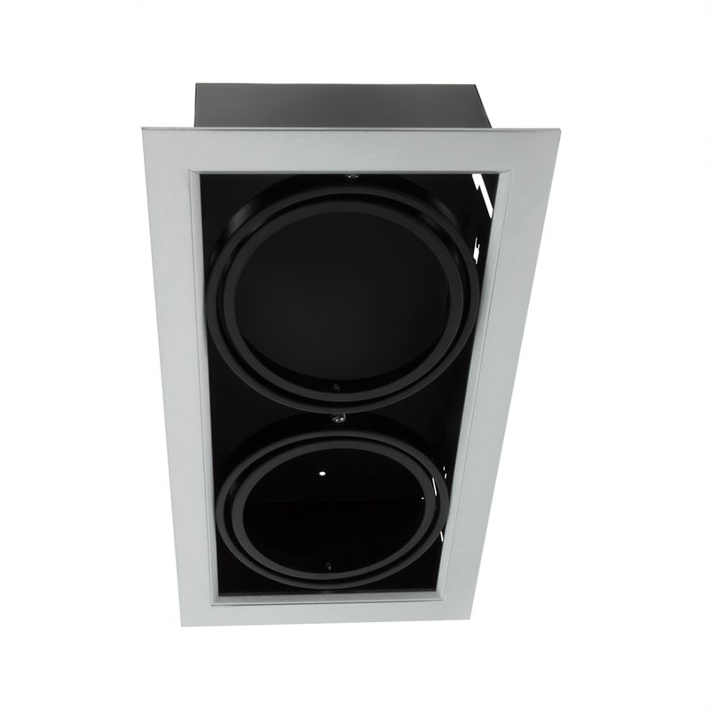 FOCO-EMBUTIDO-PUZZLE-DOBLE-AR111-BASE-GU10-GRIS