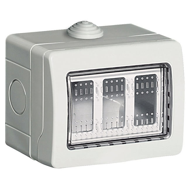 CAJA-3-MODULOS-MAGIC--MATIX-IP55-S-ADAPTADOR-Policarbonato-Blanco