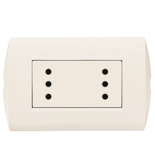 ENCHUFE DUPLEX 2P+T 10A MARFIL ARMADO AE2113E2M MODUS STYLE