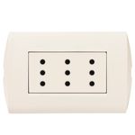 ENCHUFE-TRIPLEX-2P-T-10A-MARFIL-ARMADO-Policarbonato-Marfil