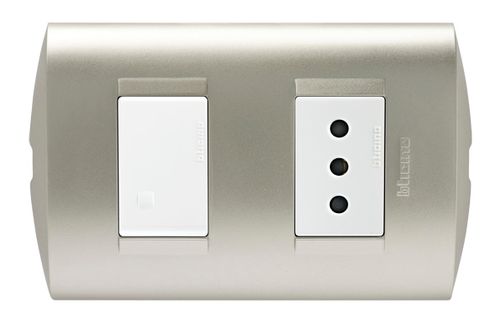ENCHUFE+INTERRUPTOR 9/12 10A PERLA ARMADO AE2203EBNA MODUS STYLE