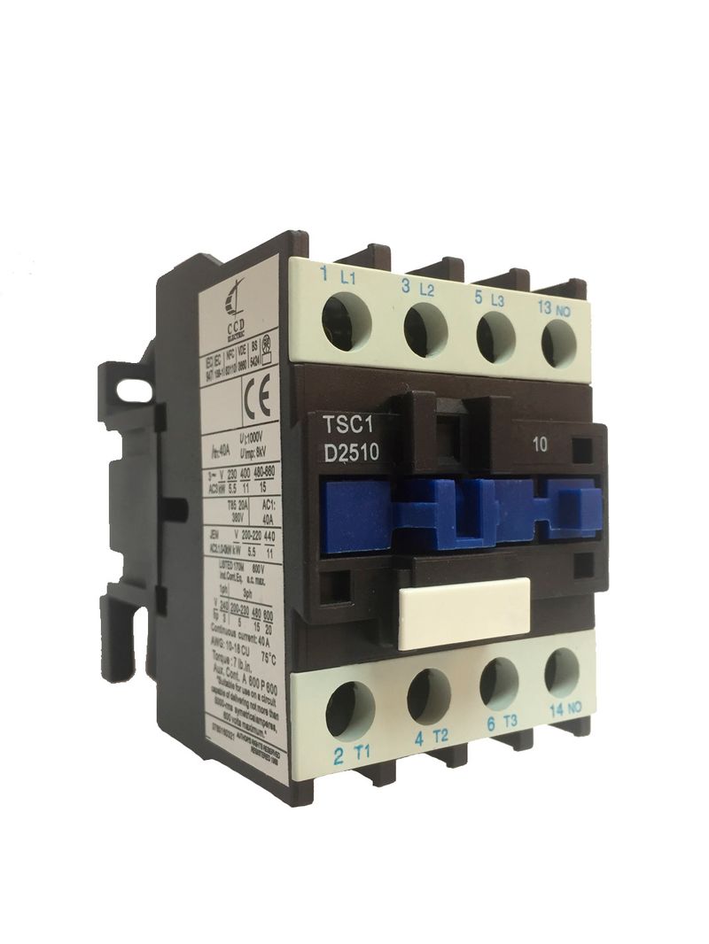 CONTACTOR-3P-25A-15HP--11KW-220V-TSC1-D25