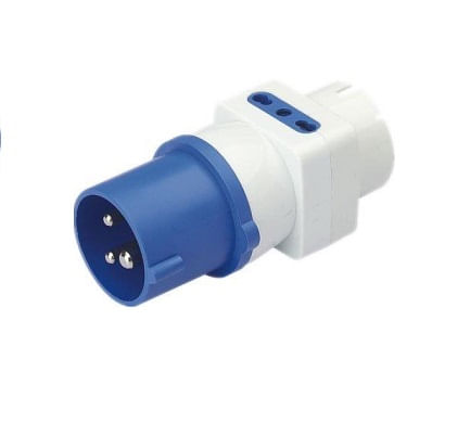 ADAPTADOR ENTRADA MACHO 2P+T 16A SALIDA TRIPLE 10/16A 220V CROMPTON