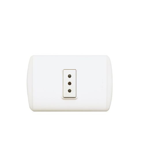 ENCHUFE SIMPLE 2P+T 10A 250V BLANCO EMB 1105BN MODUS PLUS